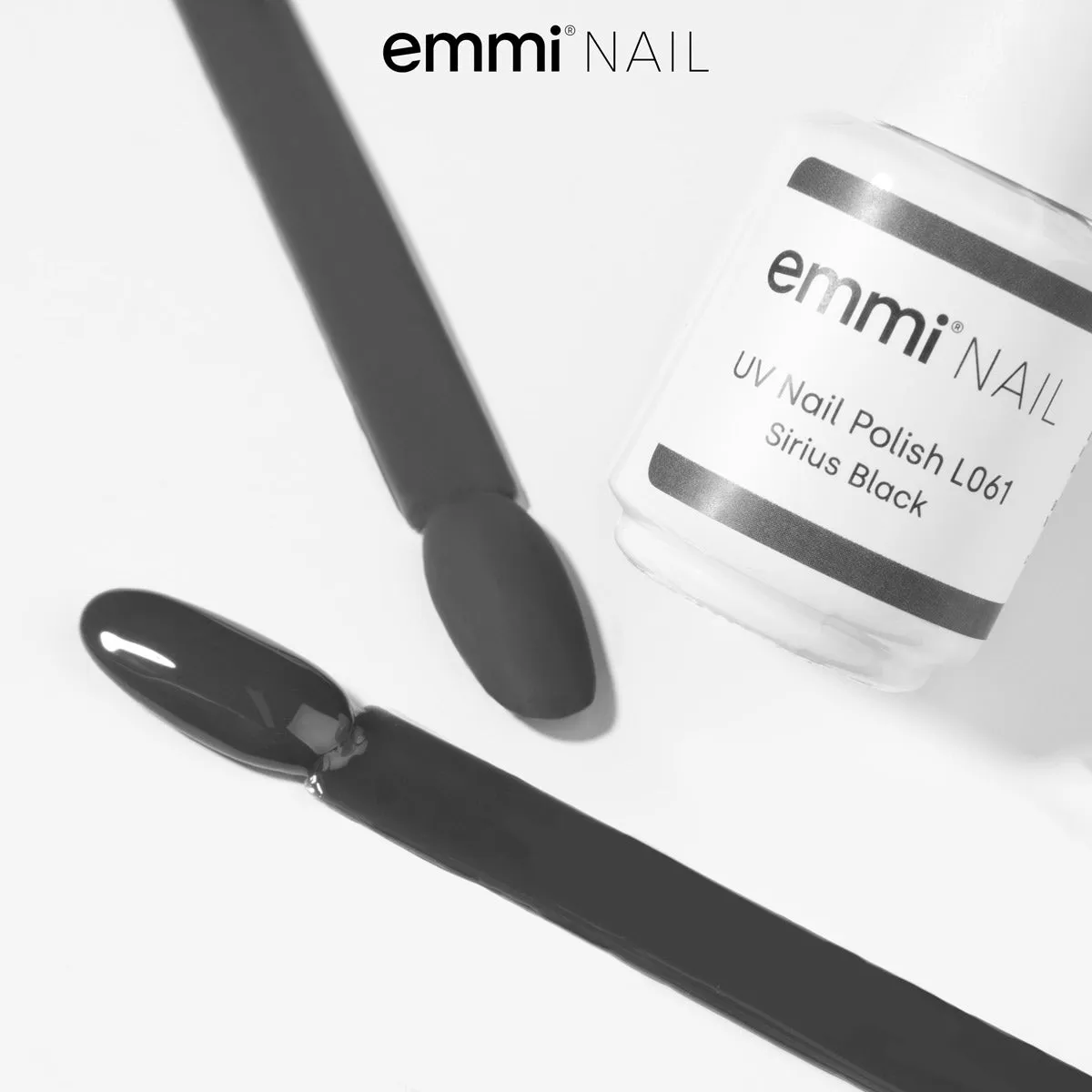 Emmi-Nail Shellac Sirius Black L061 UV-lak 15ml mørkegrå
