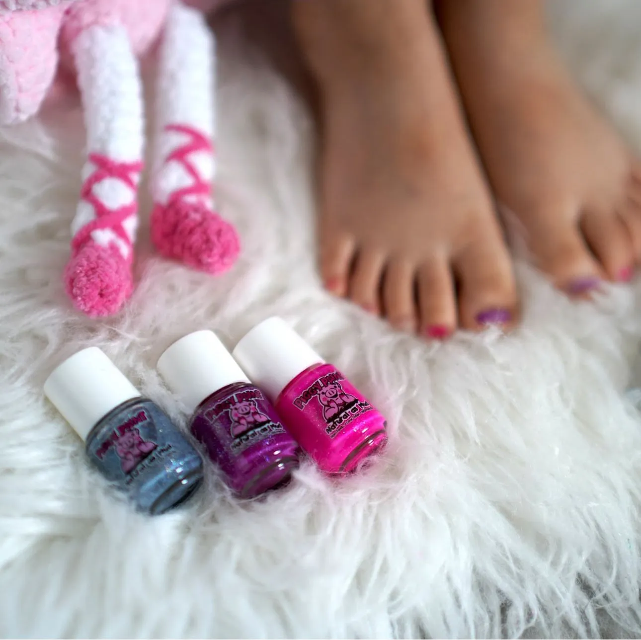 Piggy Paint Sparkle, Sparkle børneneglelak 3-pak glitter