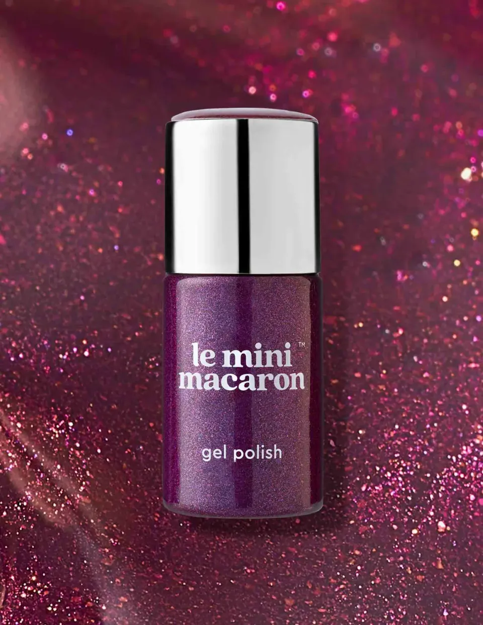 Le Mini Macaron Dark Plum gellak 8,5 ml shimmer lilla