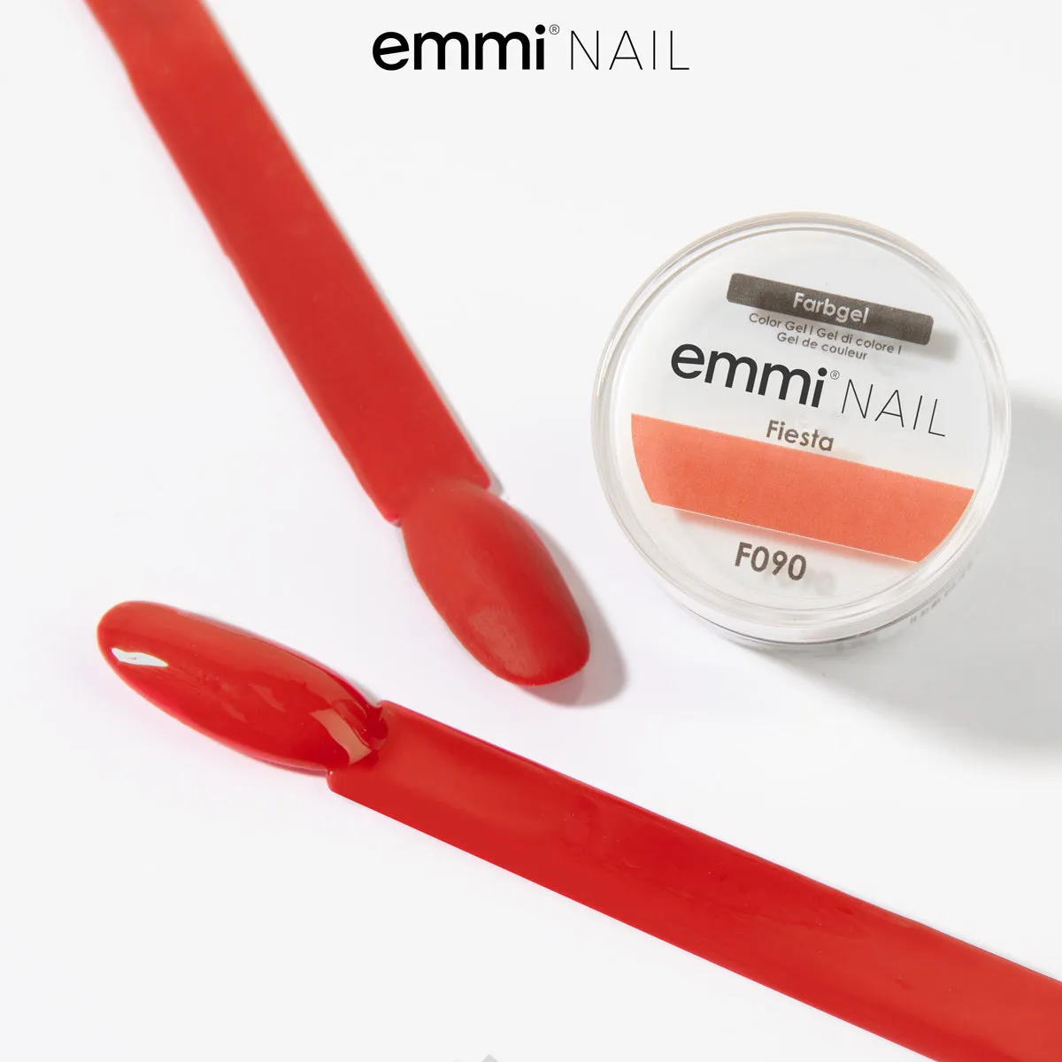 Emmi-Nail Fiesta F090 farvegel 5ml knaldrød