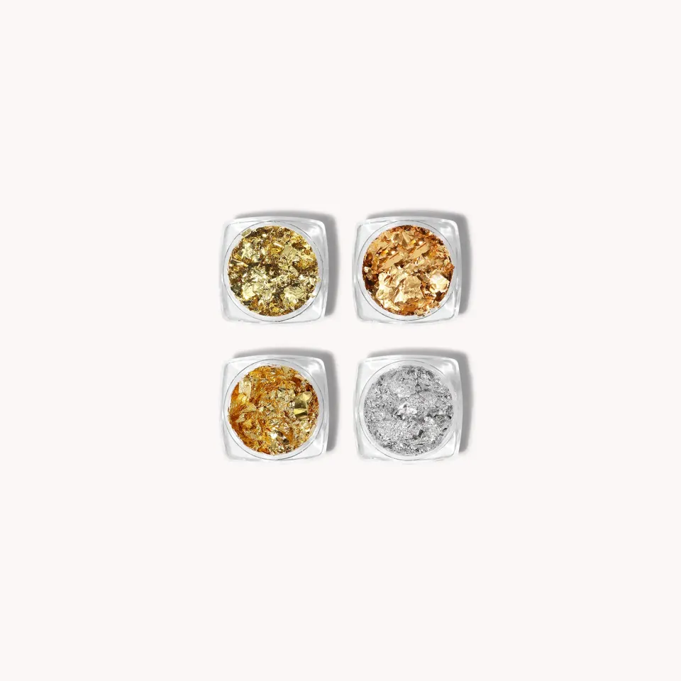 The Gel Collection Metallic Foil Flakes neglefolie 4 stk