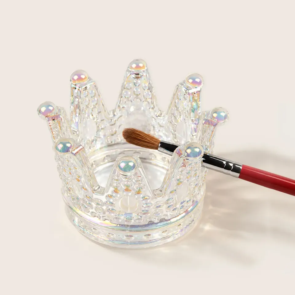 Emmi-Nail Brushtray Glas Krone penselholder i glas