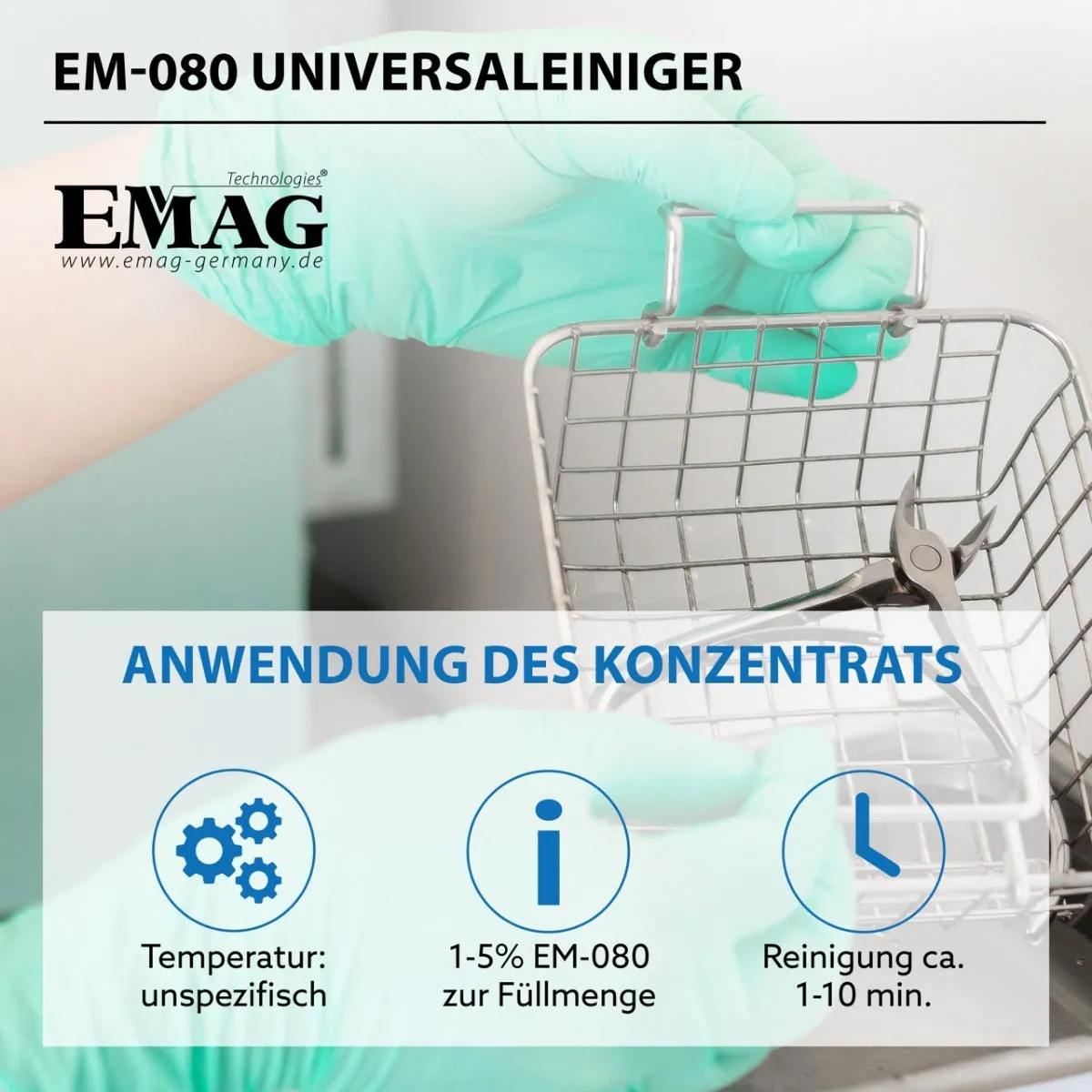 Emmi-Nail Universalreiniger EM-080 universalrens til ultralyd 500 ml
