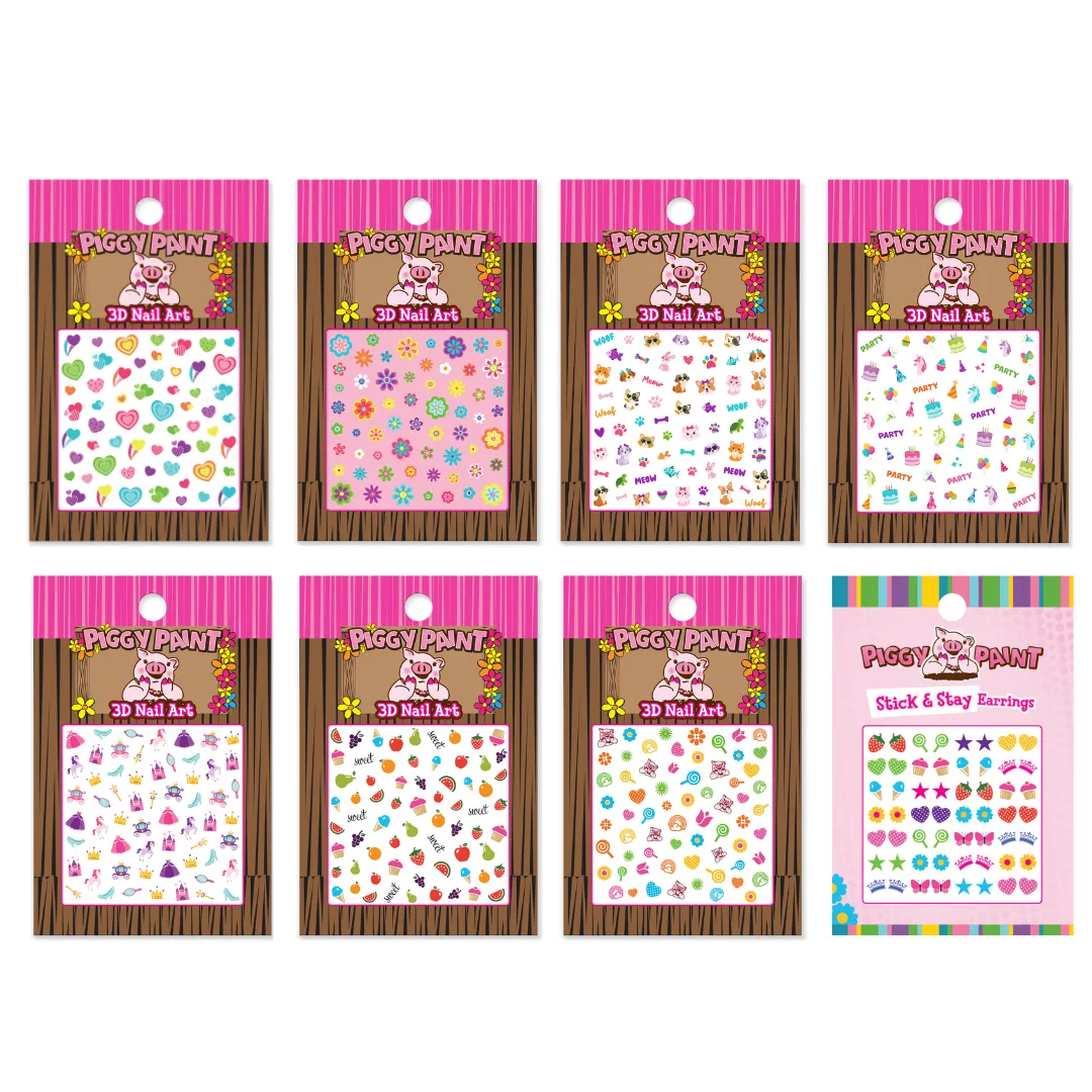 Piggy Paint Nail Art Bundle negleklistermærker