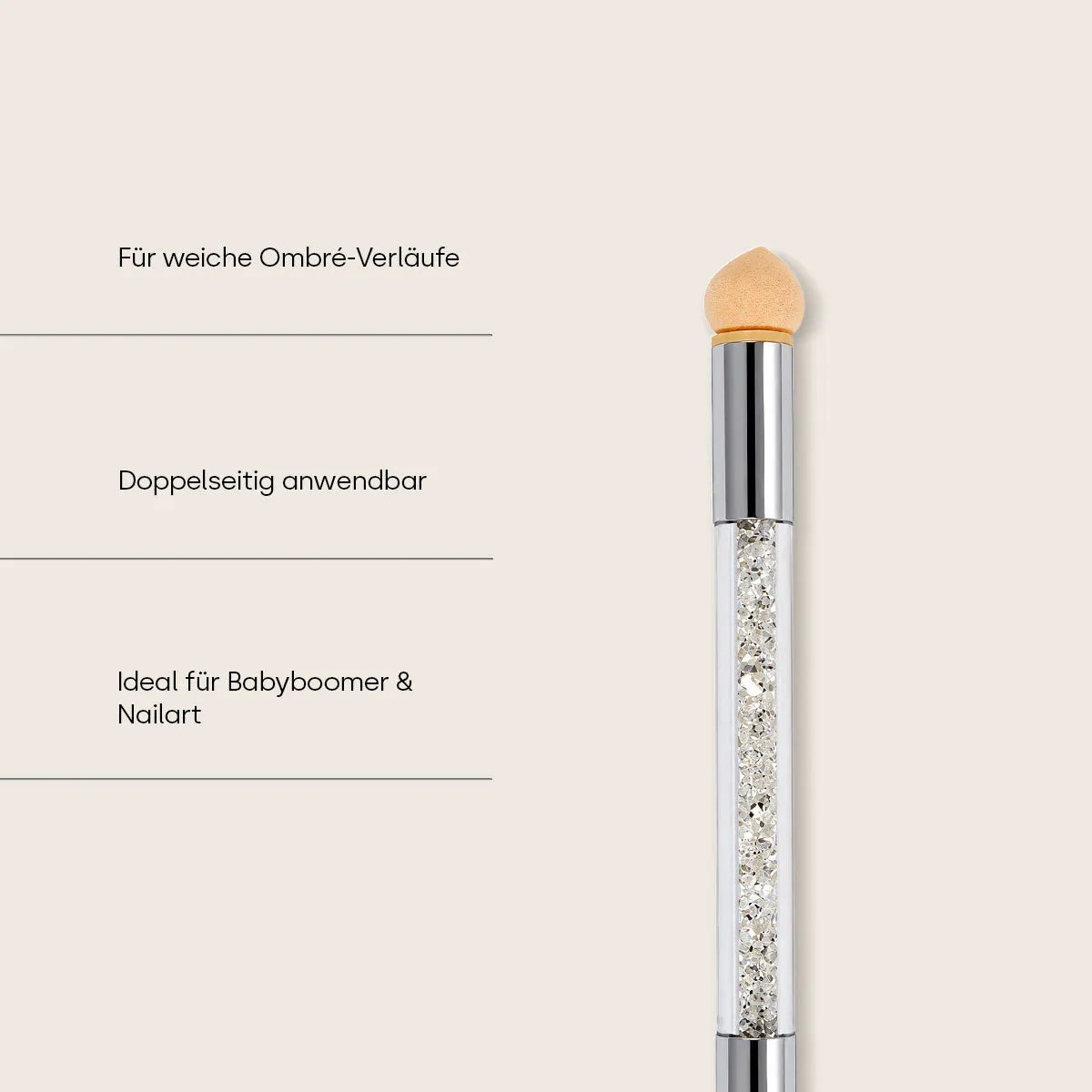 Emmi-Nail Ombre Tool Negleværktøj hvid med svampe