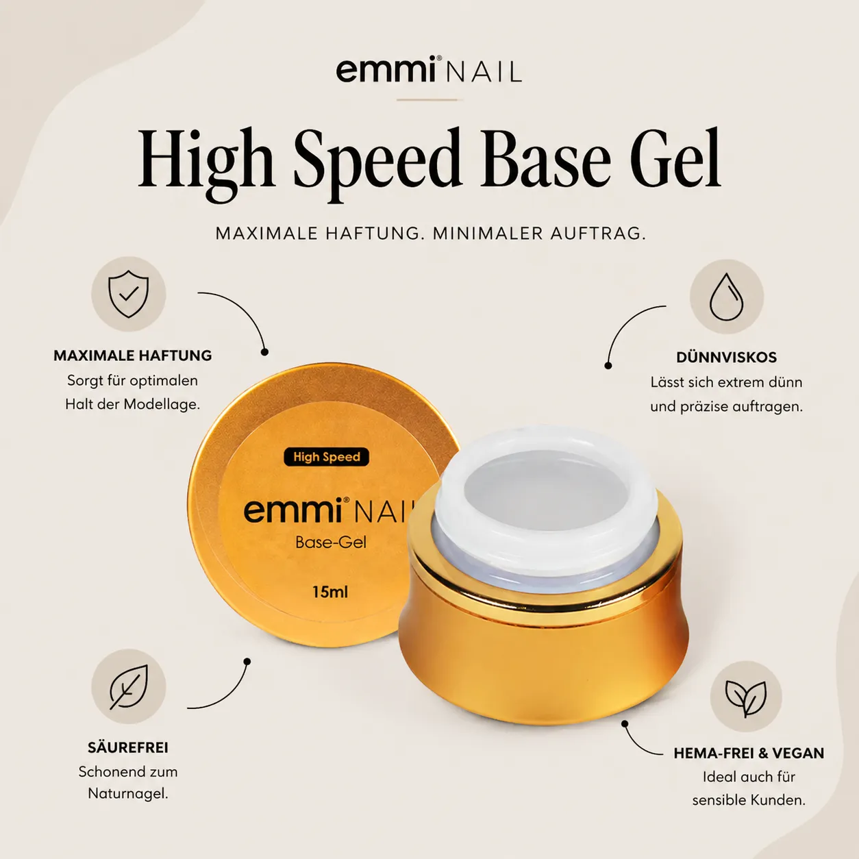 Emmi-Nail High-Speed Base-Gel grundgel syrefri