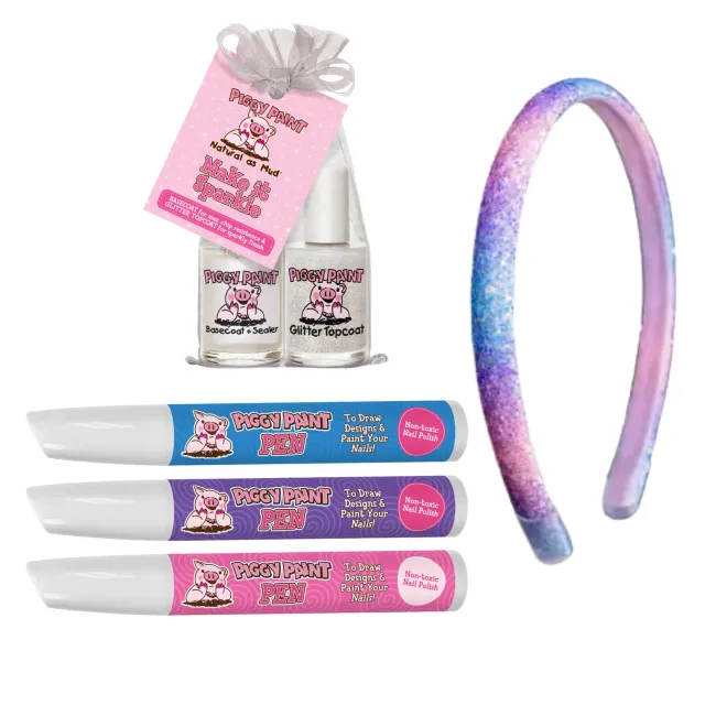 Piggy Paint Glitter Girls Bundle neglelaksæt glitter 3-pak