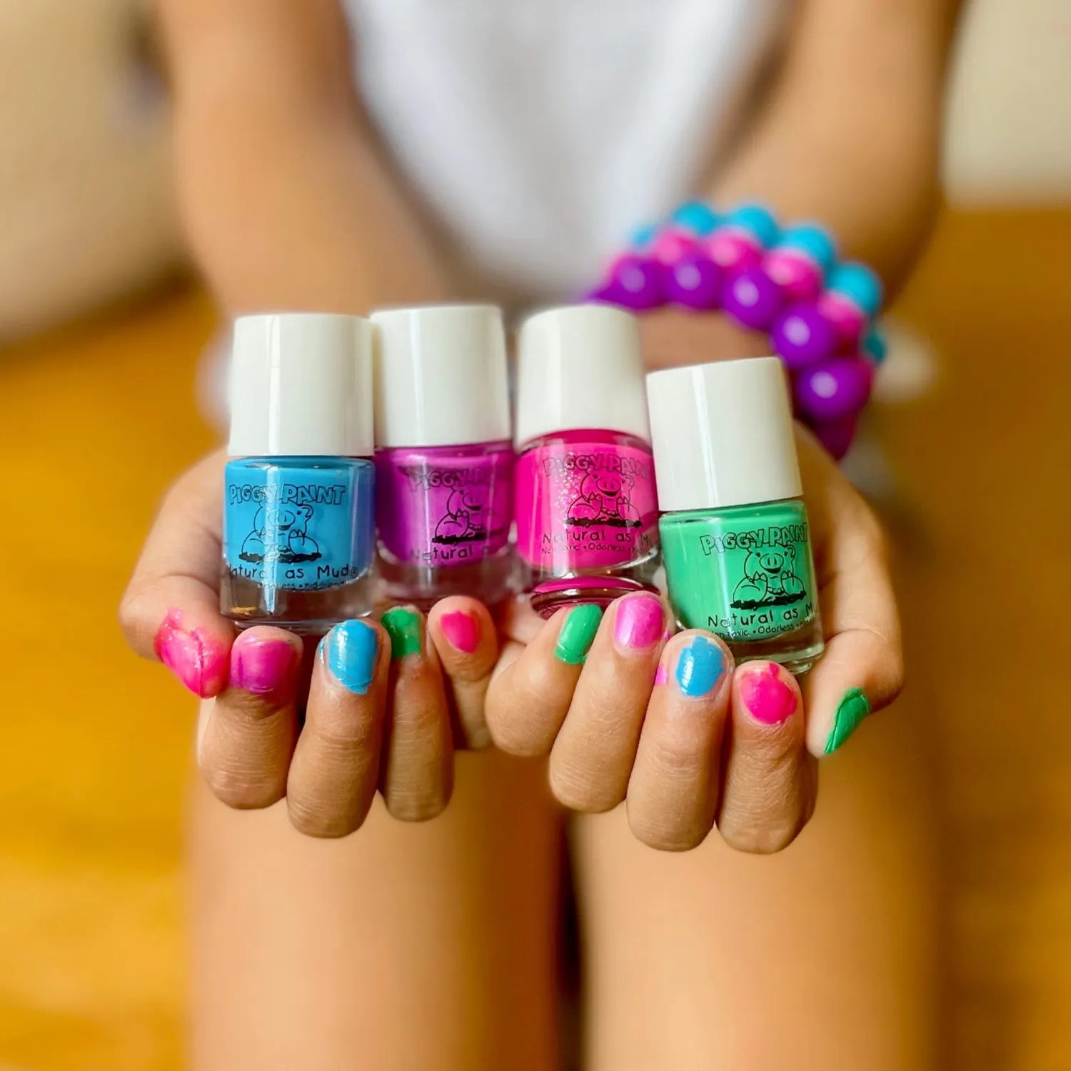 Piggy Paint Rainbow 4 Polish Box Set børneneglelak mini