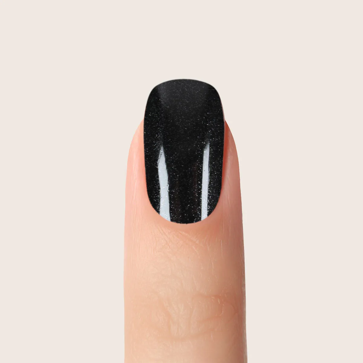 Emmi-Nail Winter Night F363 farvegel 5ml sort glitter
