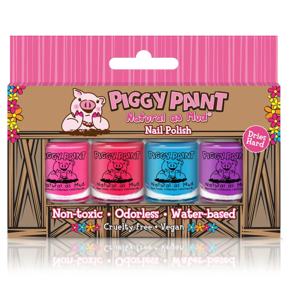 Piggy Paint Barn neglelak 4-pak giftfri