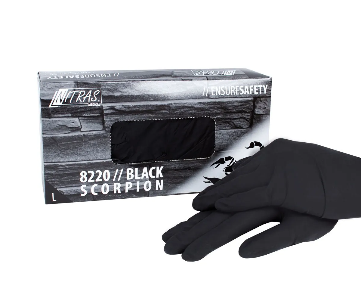 Emmi-Nail Black Scorpion latexhandsker puderfri 100 stk