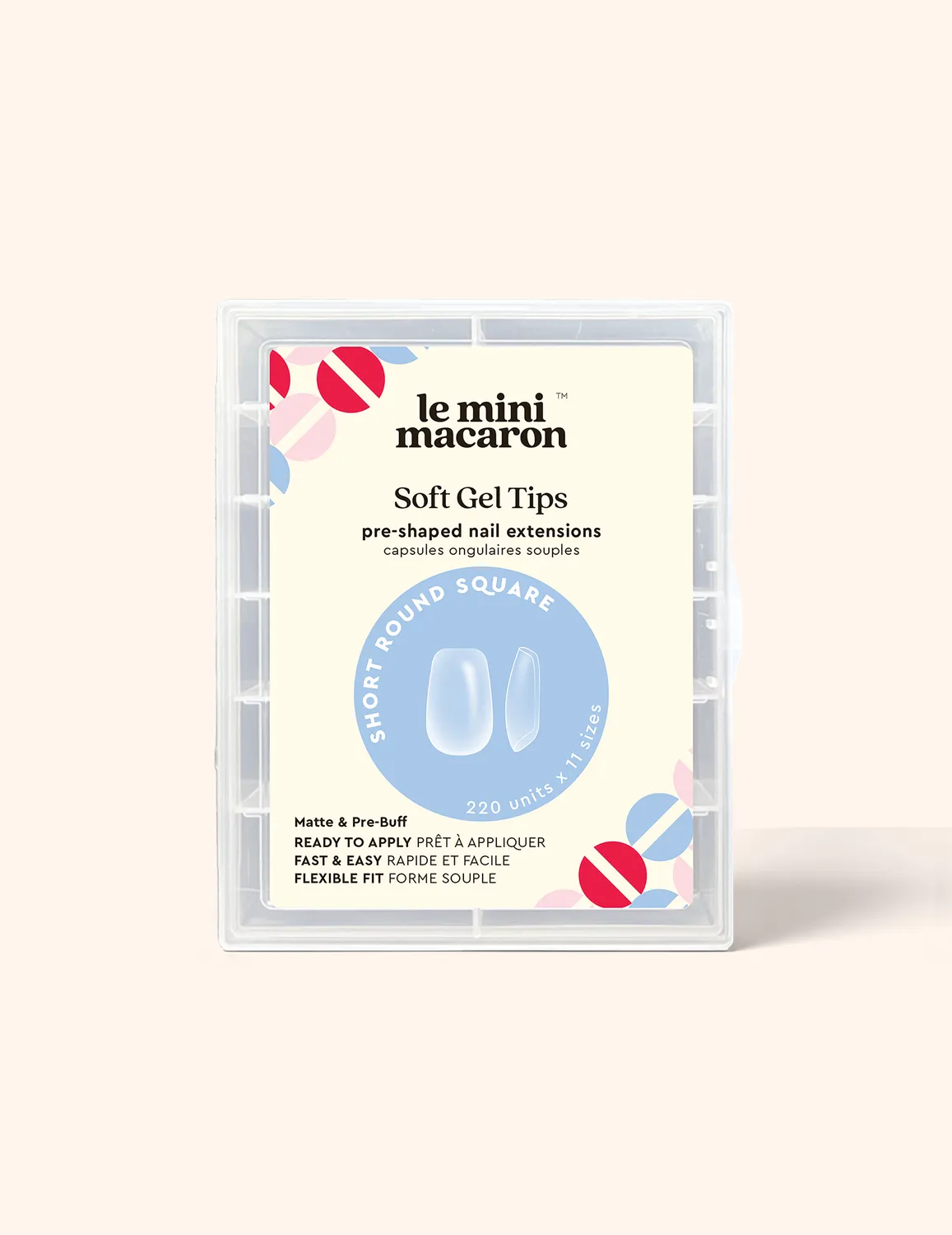 Le Mini Macaron Le Gel Nail Tips negletipper mat