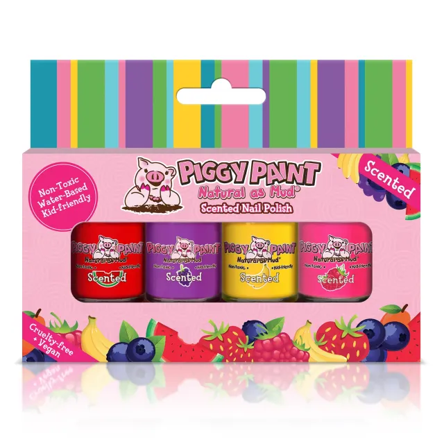 Piggy Paint Scented Silly Unicorns neglelak 4-pak duft