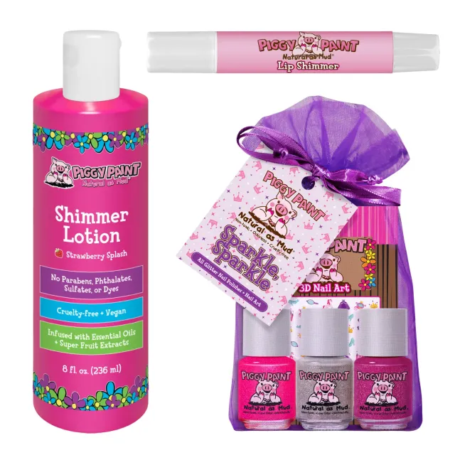 Piggy Paint Let's Sparkle! Bundle gave sæt med neglelak