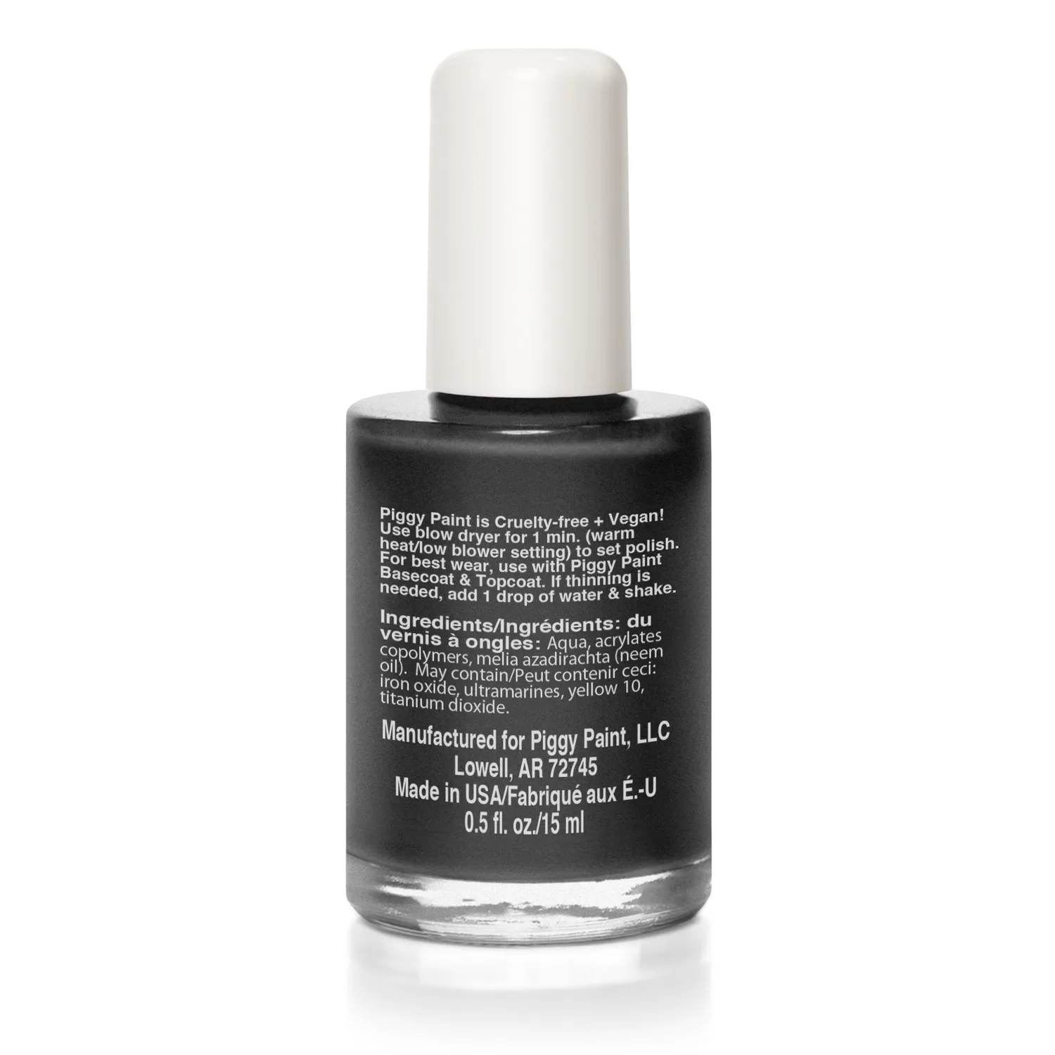 Piggy Paint Sleepover neglelak 15 ml sort shimmer