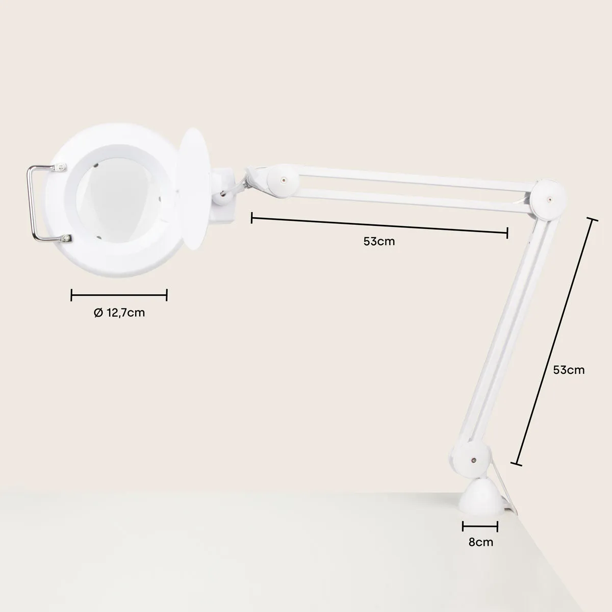 Emmi-Nail LED Lupenleuchte lupelampe 3 dioptrier