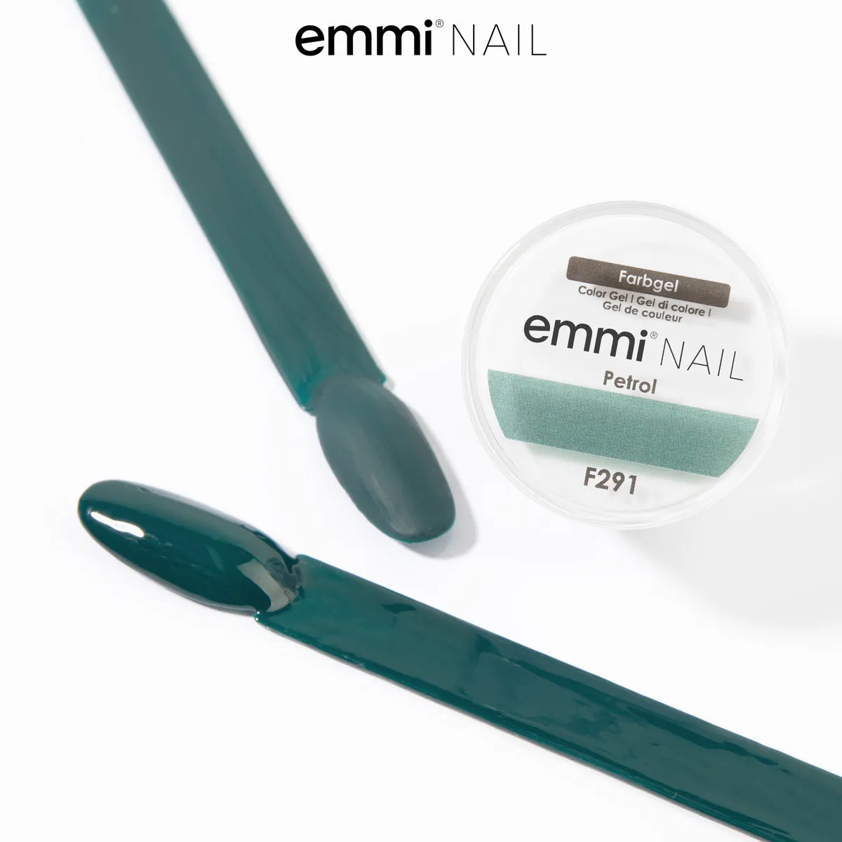 Emmi-Nail Farbgel Petrol F291 farvegel 5 ml vegansk