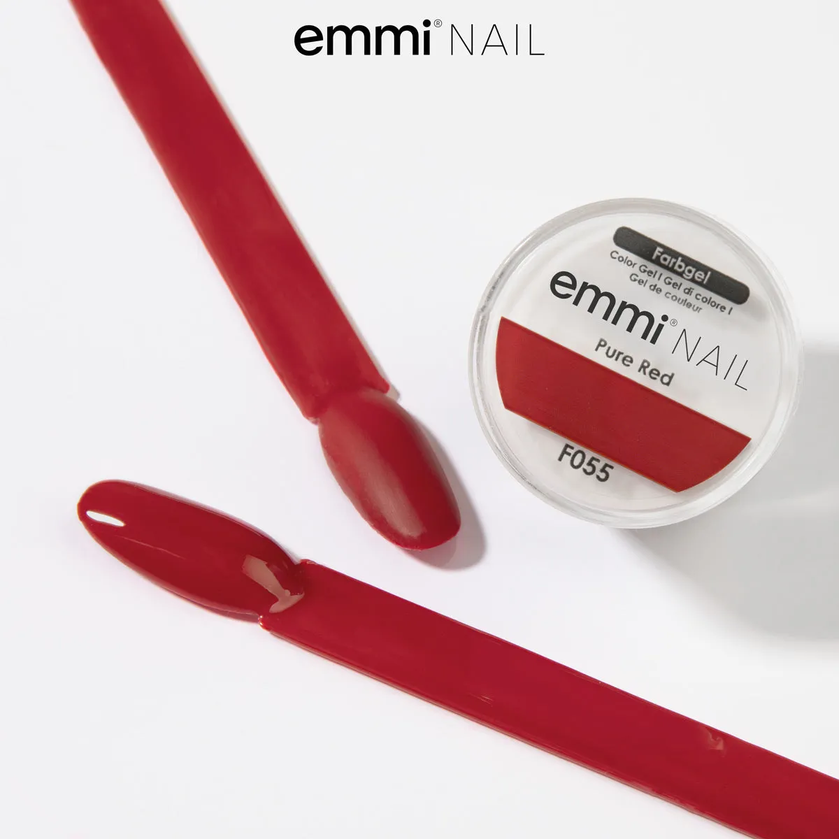 Emmi-Nail Farbgel Pure Red F055 farvegel 5ml klassisk rød