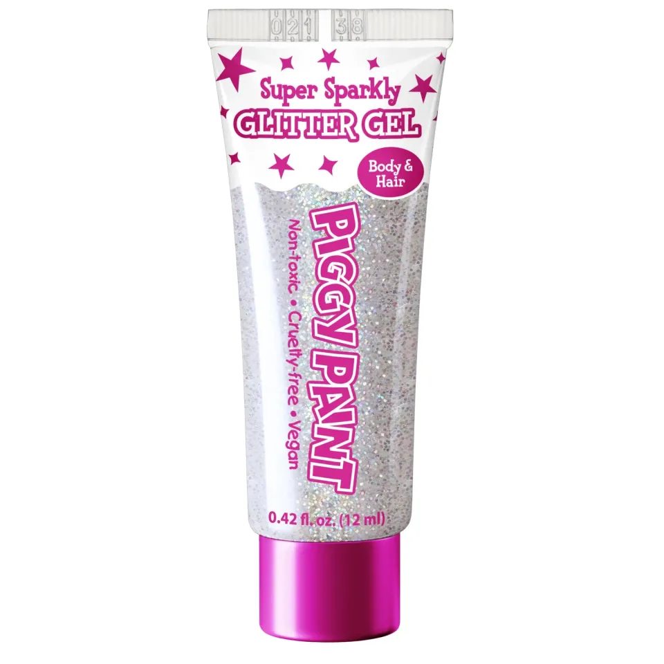 Piggy Paint Super Sparkly Glitter Gel Hvid