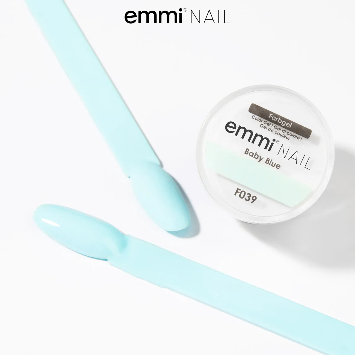 Emmi-Nail Farbgel Baby Blue F039 neglegel 5 ml dækkende