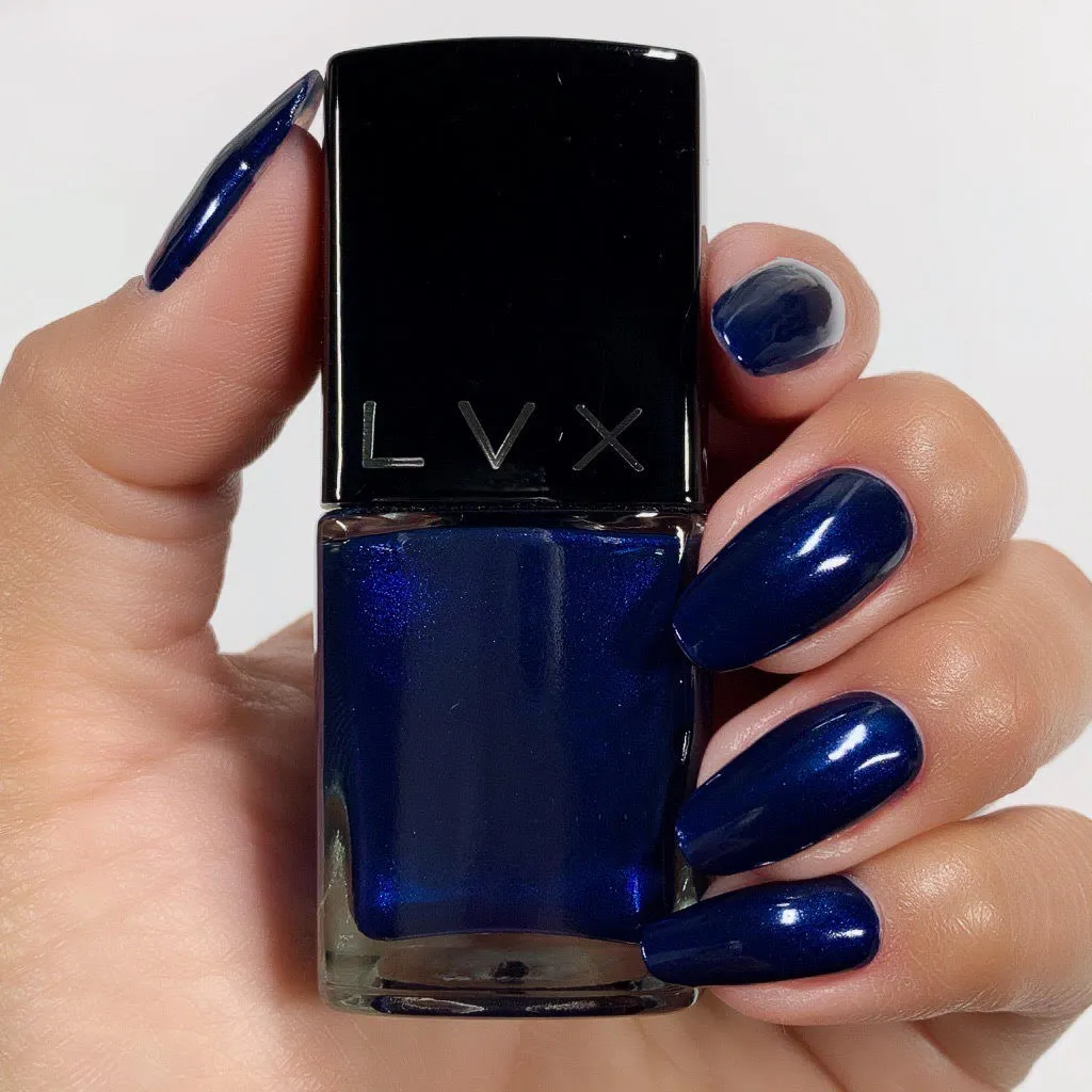 LVX Tribute neglelak metallic royalblå