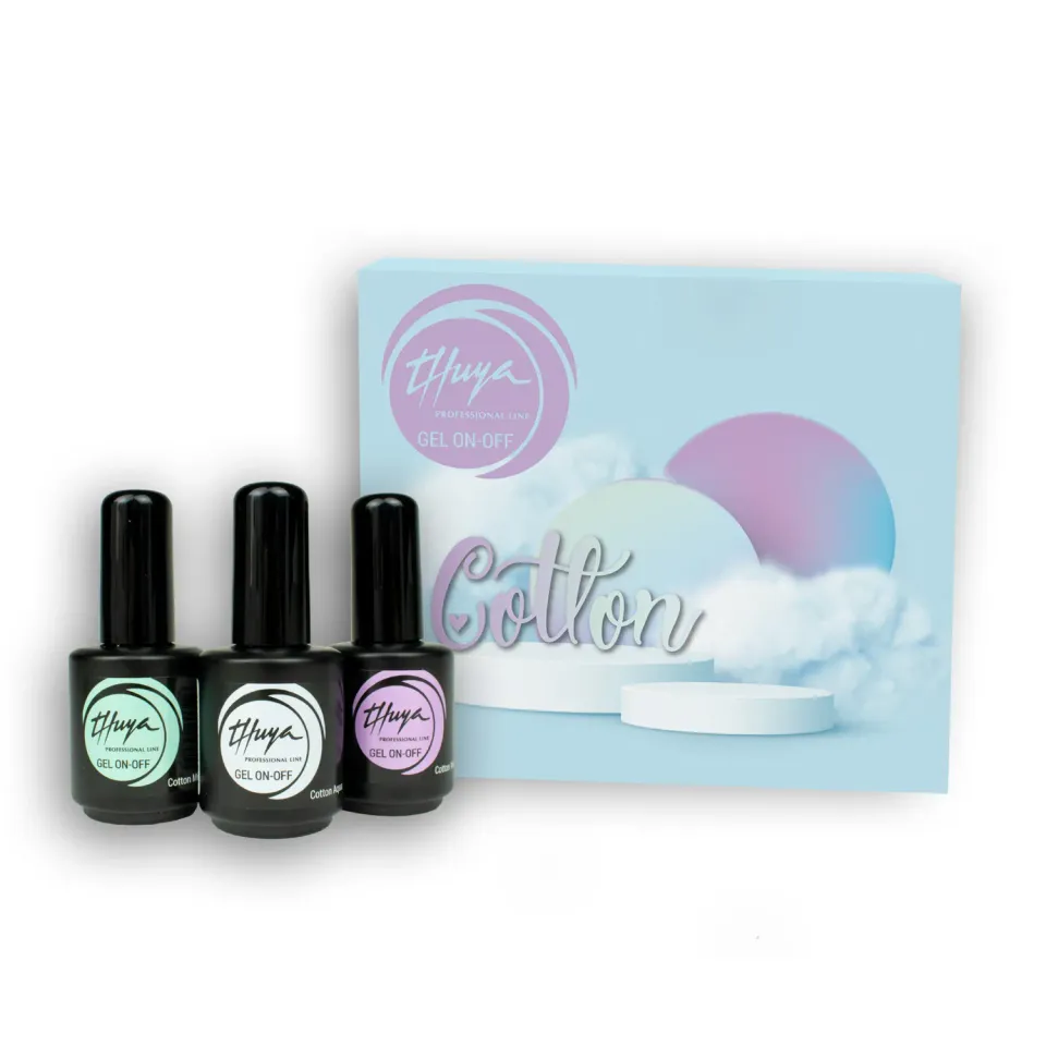 Evolution Gel Deluxe Cotton On-Off gellaksæt 3 stk pastel