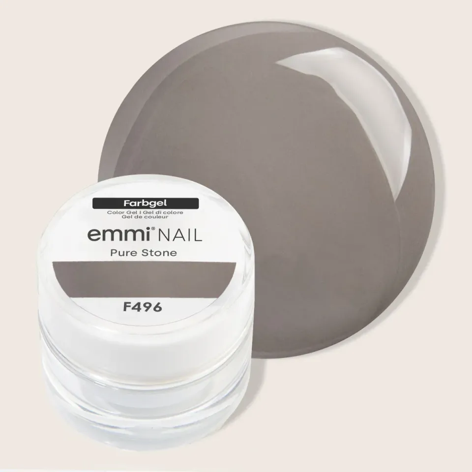 Emmi-Nail Pure Stone F496 farvegel 5ml gråbrun