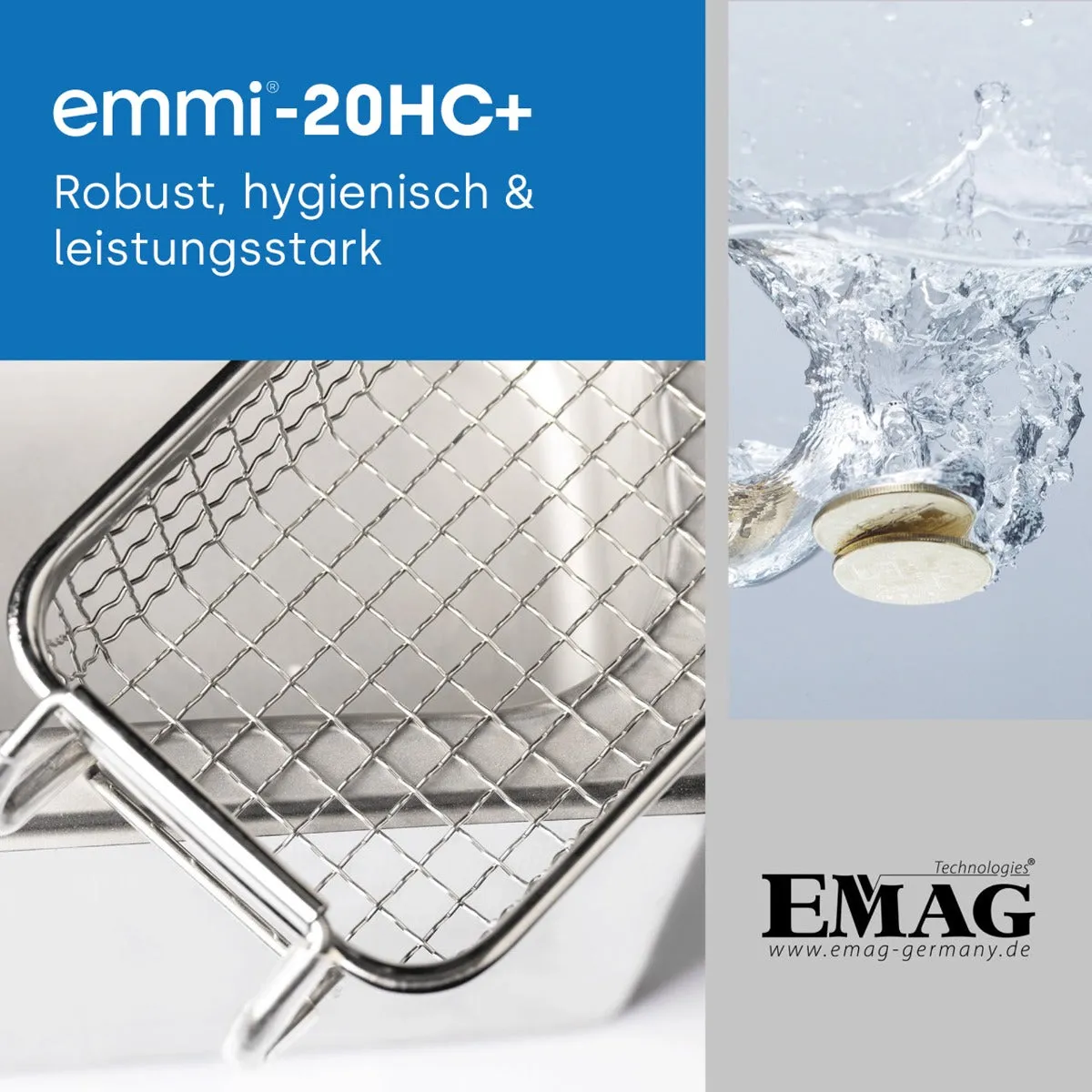 Emmi-Nail Emmi-20 HC Plus ultralydsrenser 2 L stål