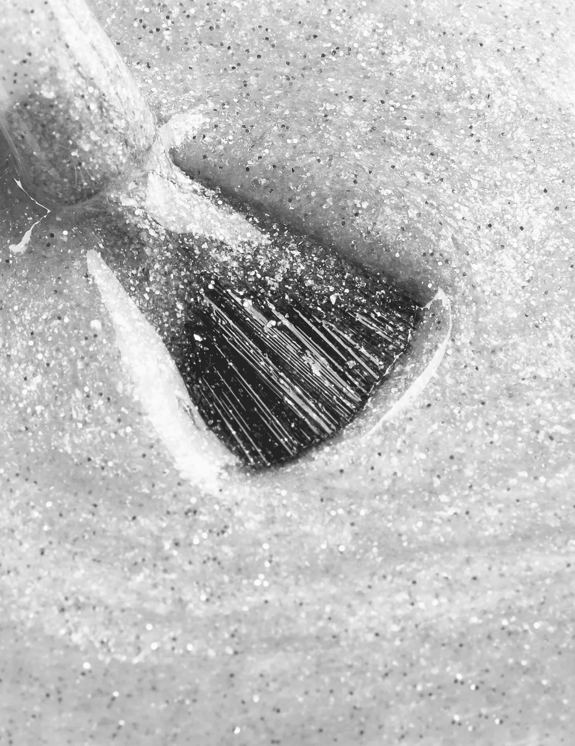 Le Mini Macaron Frosted gellak 8,5 ml sølv glimmer