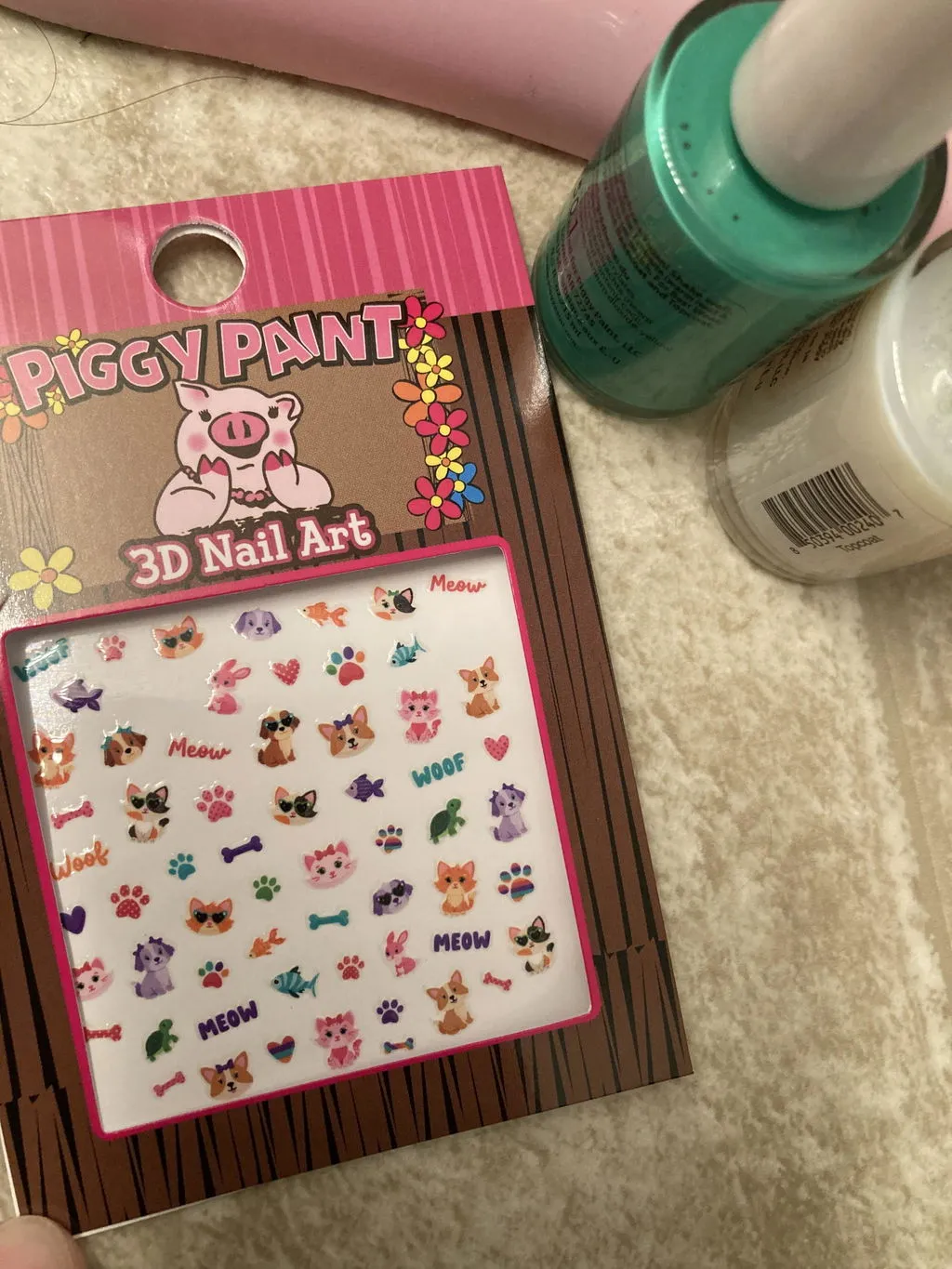 Piggy Paint Playful Pets Nail Art Klistermærker
