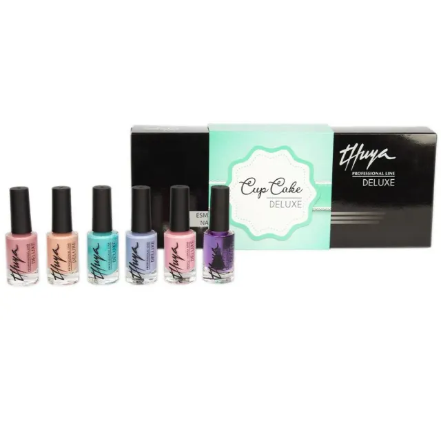 Evolution Gel Cupcake deluxe glaze kit 6 units neglelaksæt pastel