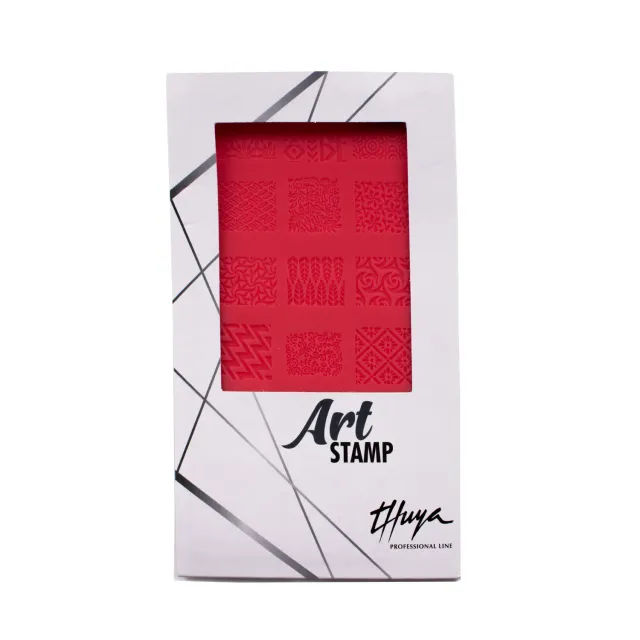 Evolution Gel Art Stamp stencil relief 3 dele