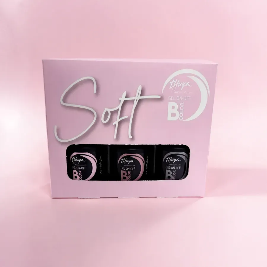 Evolution Gel B-Color Soft Kit gellaksæt 3 stk fransk