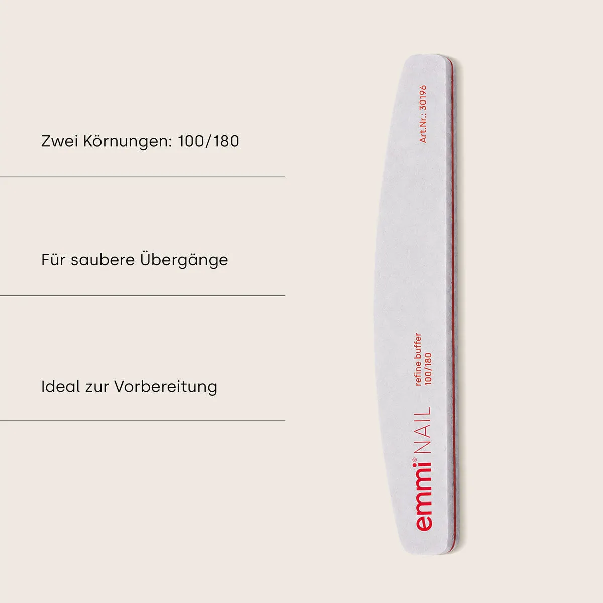 Emmi-Nail Refine bufferfil neglefil trapez