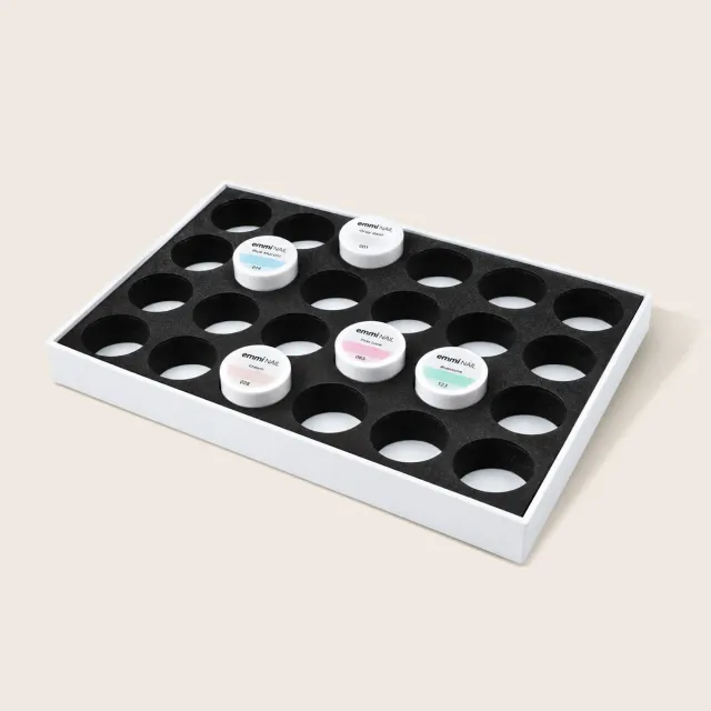 Emmi-Nail Farbgel-Ordnungssystem display 24 x 5ml hvid