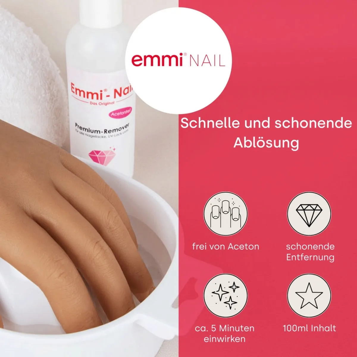 Emmi-Nail Premium Remover acetonfri neglelakfjerner