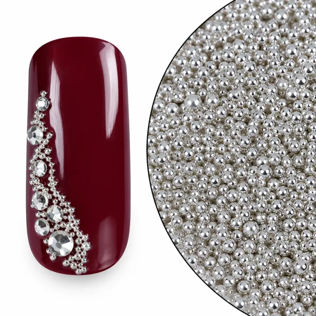 Emmi-Nail Micropearls neglepynt sølv 3D-effekt
