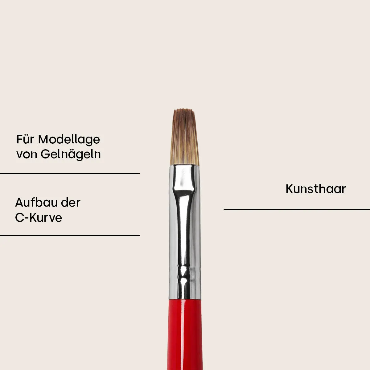 Emmi-Nail GenerationRed Pinsel gelpensel naturhår