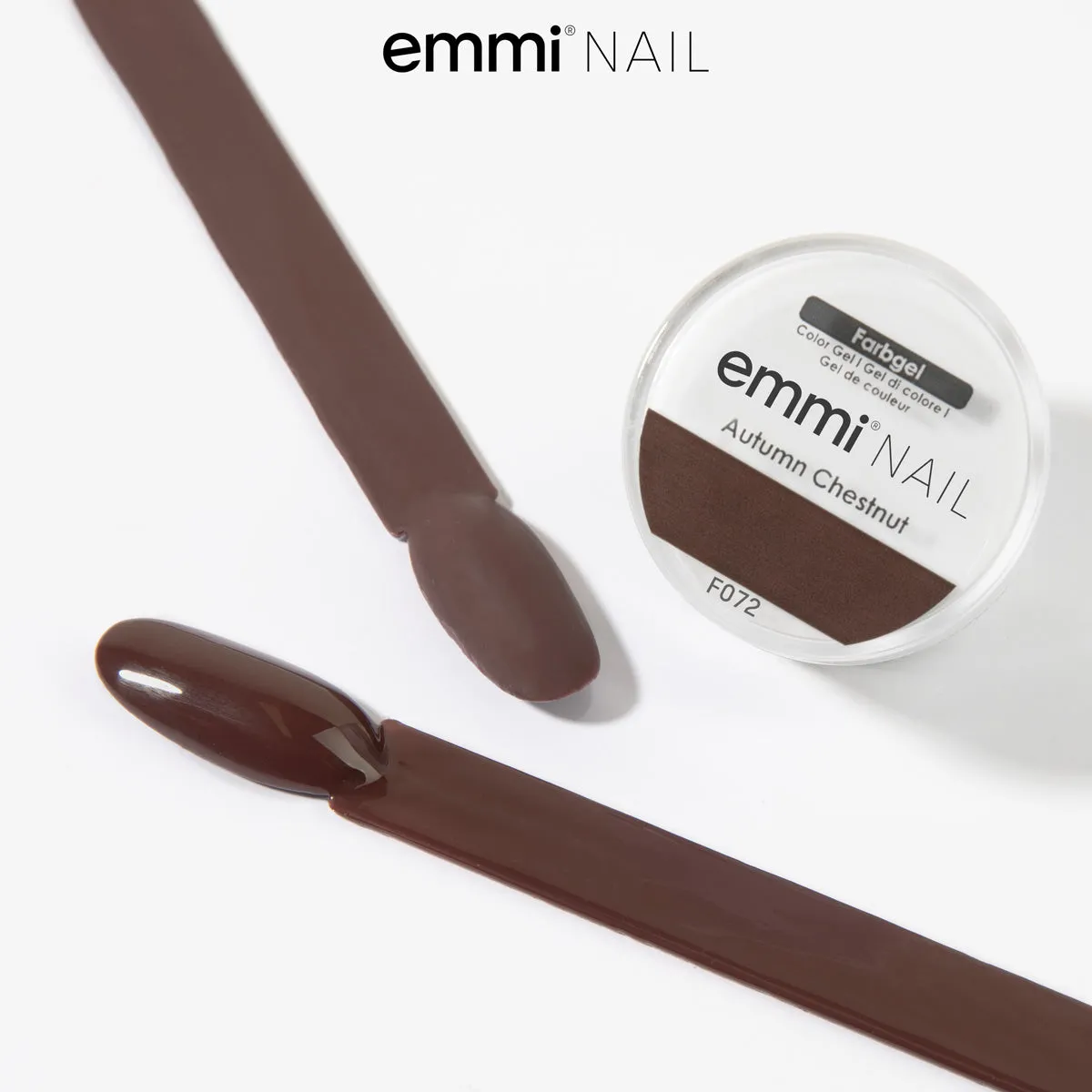 Emmi-Nail Farbgel Autumn Chestnut F072 farvegel 5 ml brun