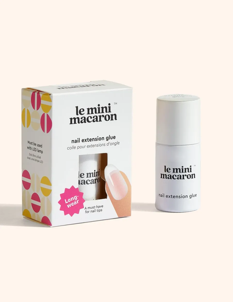 Le Mini Macaron Nail Extension Glue neglelim til negletipper – HEMA-fri