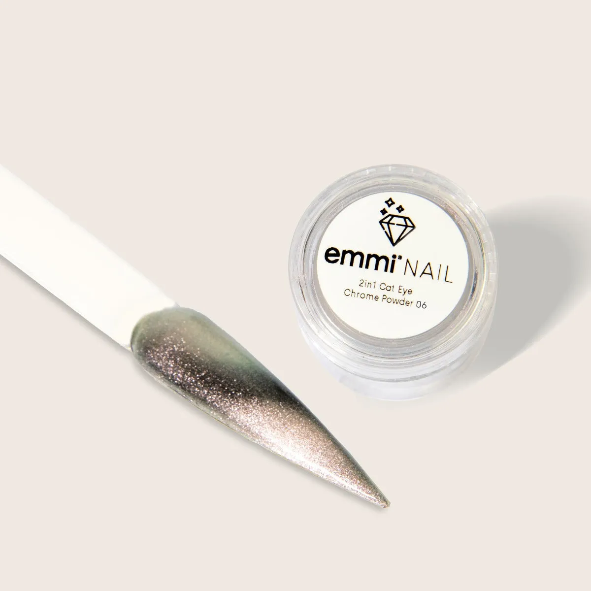 Emmi-Nail 2in1 Cat Eye Chrome Powder neglepudder magneteffekt