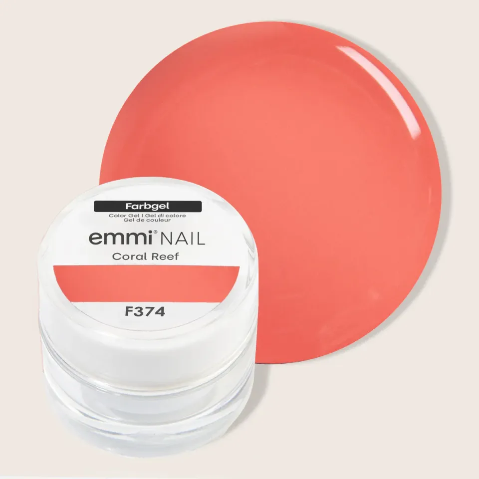 Emmi-Nail Farbgel Coral Reef F374 farvegel 5 ml vegansk