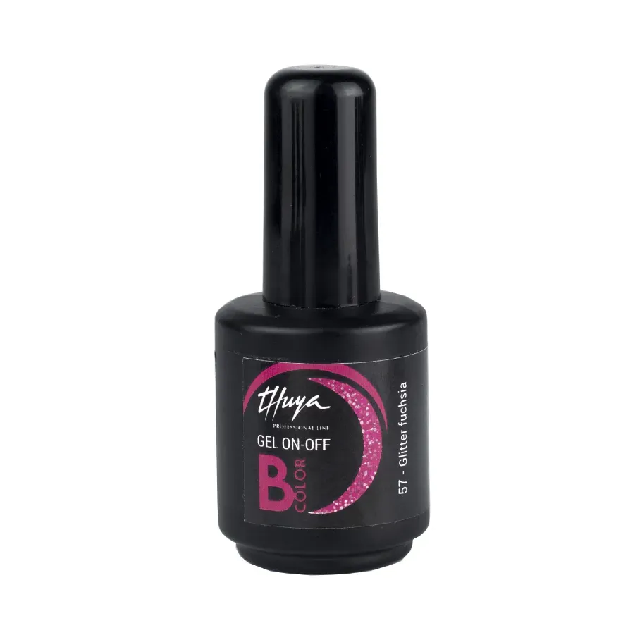 Evolution Gel B-Color No 57 gellak Glitter Fuchsia glitter