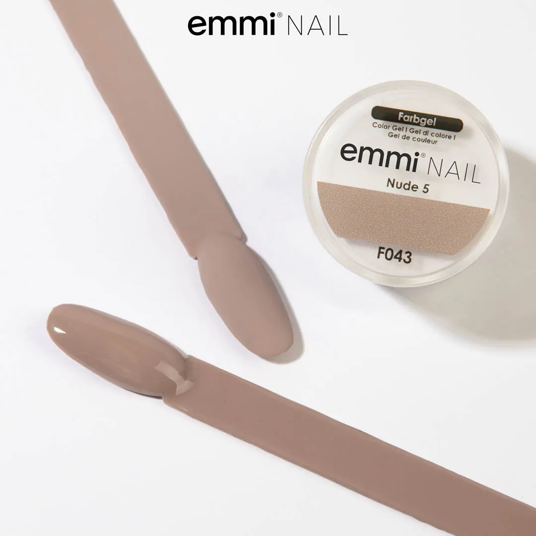 Emmi-Nail Nude 5 F043 farvegel 5ml beige