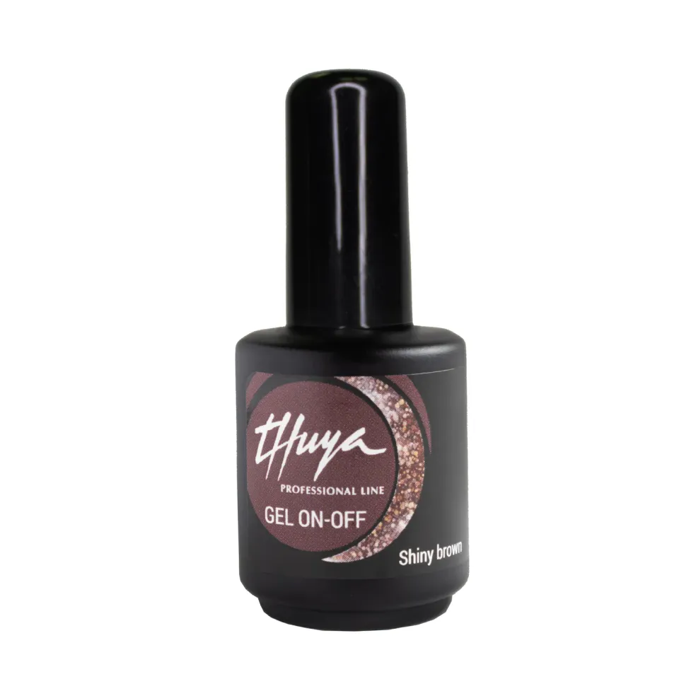 Evolution On-Off Shiny Brown gellak brun glitter