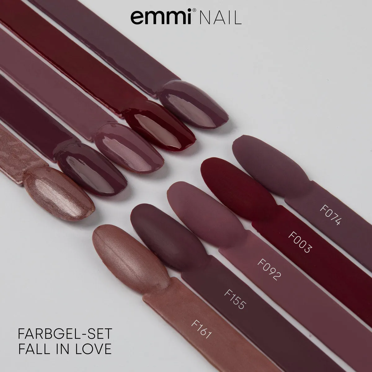 Emmi-Nail Farbgel farvegel sæt 5x5 ml stærk dækning