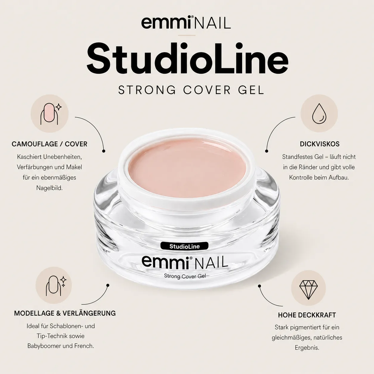 Emmi-Nail Studioline Strong Cover-Gel covergel