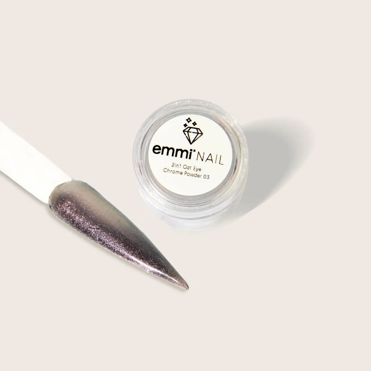 Emmi-Nail 2in1 Cat Eye Chrome Powder neglepudder magneteffekt