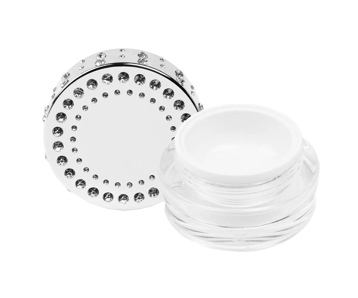 Emmi-Nail gelkrukke 15 ml med sølvstrass