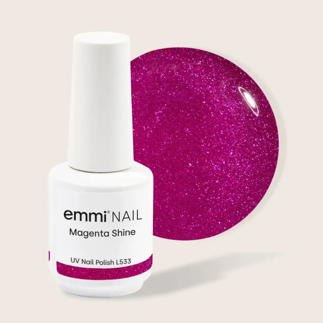 Emmi-Nail Shellac Magenta Shine L533 UV-lak 15ml glitter